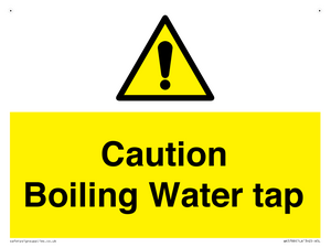 Caution Boiling Water Tap